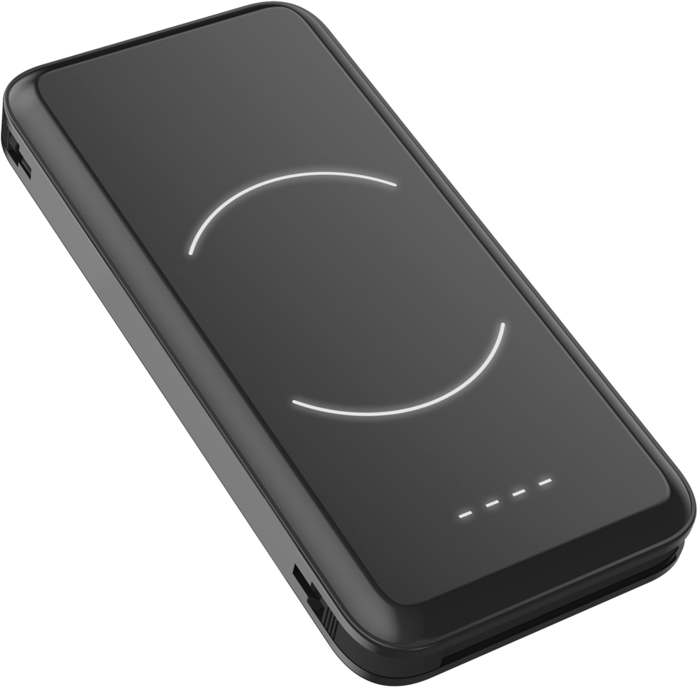 myCharge - PowerPad+Cables 10,000mAh Internal Wireless Battery Portable Charger - Black