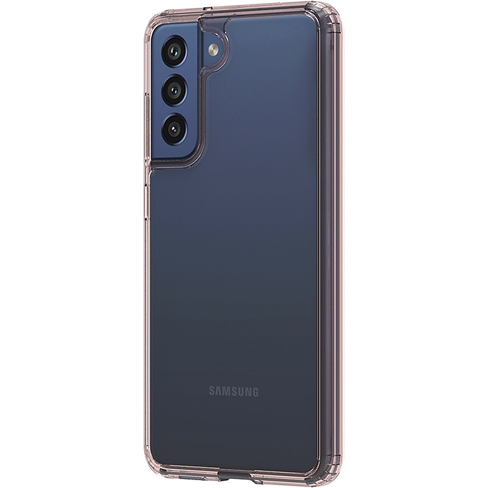 Left View: Spigen - Crystal Hybrid Hard Shell Case for Samsung Galaxy Z Fold3 5G - Clear