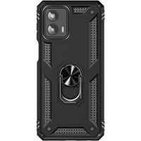 SaharaCase - Military Kickstand Series Case for Motorola Moto G Stylus 5G - Black - Angle_Zoom