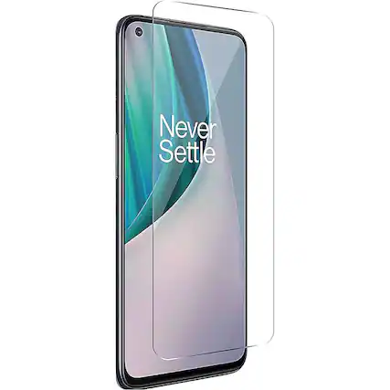 Angle. SaharaCase - ZeroDamage HD Glass Screen Protector for OnePlus Nord N200 - Clear.