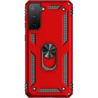 SaharaCase - Military Kickstand Series Case for Samsung Galaxy S21 FE 5G - Red - Front_Zoom
