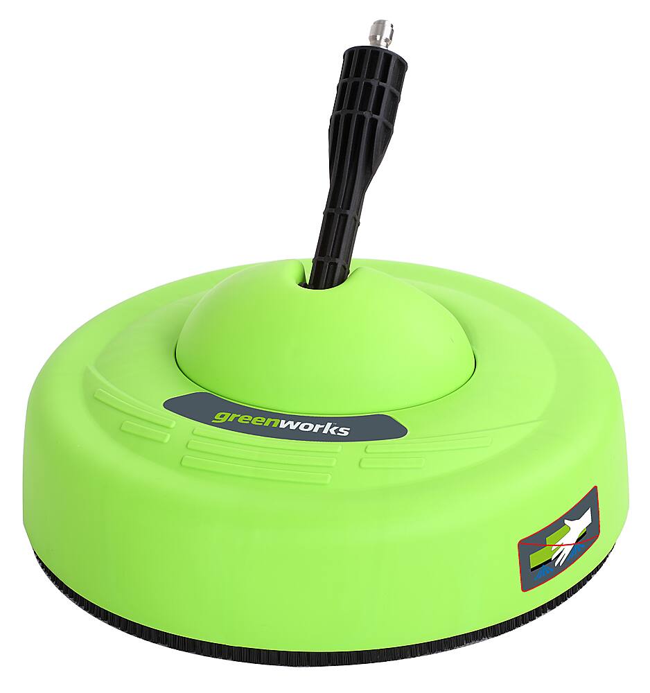 Front. Greenworks - 11" Pressure Washer Surface Cleaner Attachment - Green.