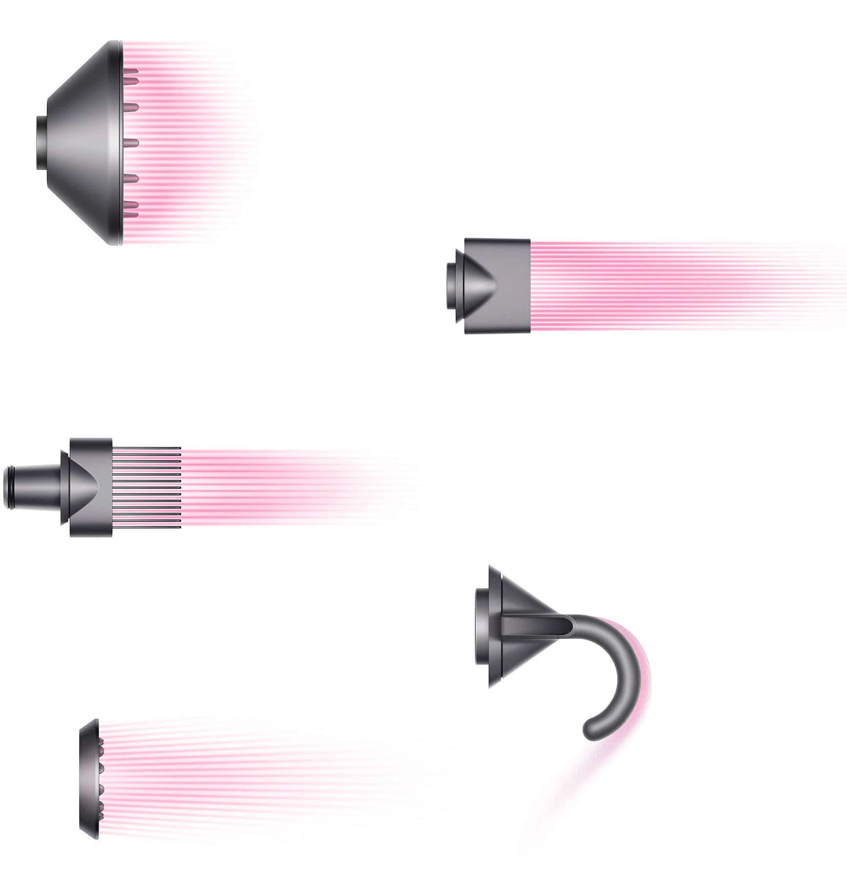 Alt View 18. Dyson - Supersonic Hair Dryer - Iron/Iron/Fuchsia.