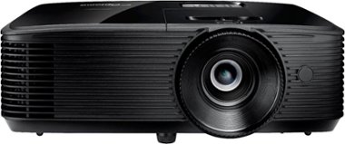 Optoma - H190X Affordable Home & Outdoor Movie Projector HD Ready 720p + 1080p Support, 3900 Lumens, 3D-Compatibility - Black - Front_Zoom
