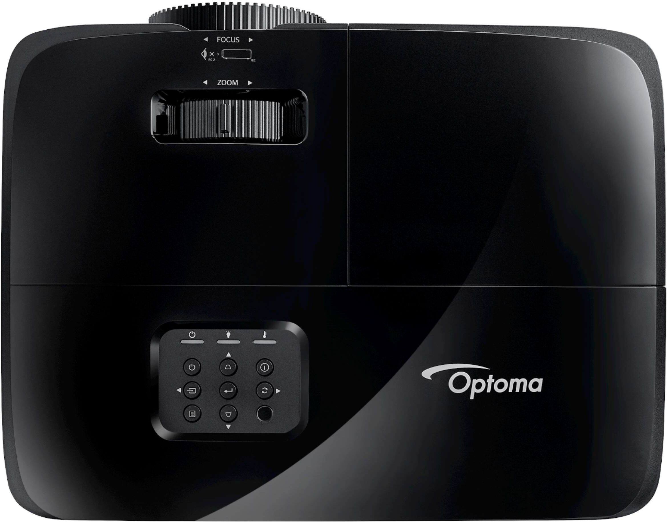 Top. Optoma - H190X Affordable Home & Outdoor Movie Projector HD Ready 720p + 1080p Support, 3900 Lumens, 3D-Compatibility - Black.