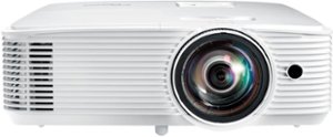 Optoma - GT780 Short Throw Projector for Gaming & Movies HD Ready 720p + 1080p Support 3800 Lumens 3D Built-in Speaker - White - Front_Zoom