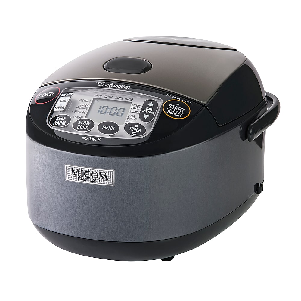 Zojirushi 5.5 Cup Umami Micom Rice Cooker & Warmer Metallic Black  NL-GAC10BM - Best Buy