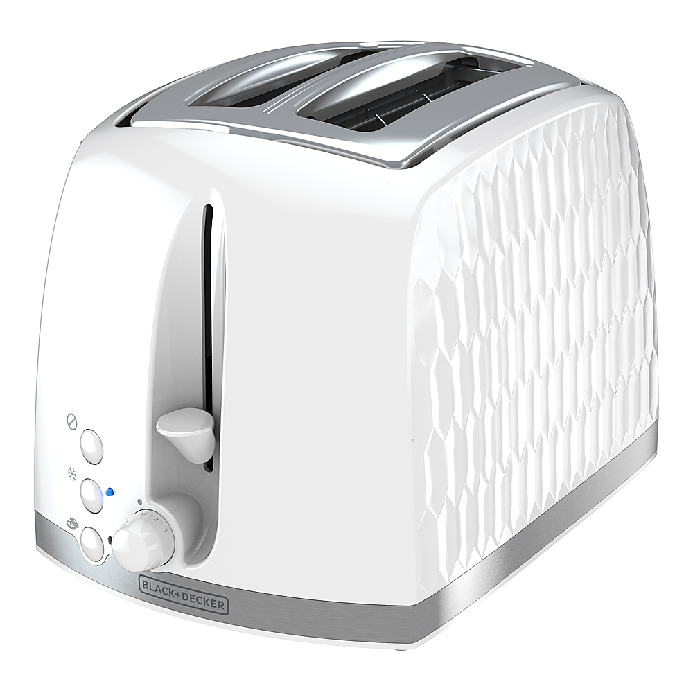 Best Buy: Black+Decker Honeycomb Collection 2-Slice Toaster white TR1250WD