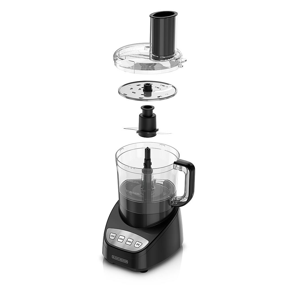 Alt View 11. Black+Decker - Easy Assembly 8-Cup Food Processor - Black.