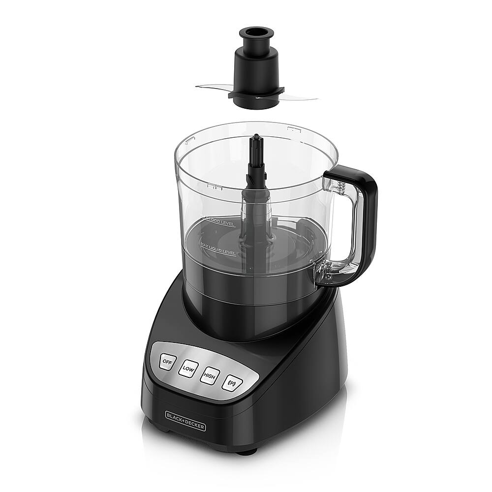 Alt View 13. Black+Decker - Easy Assembly 8-Cup Food Processor - Black.