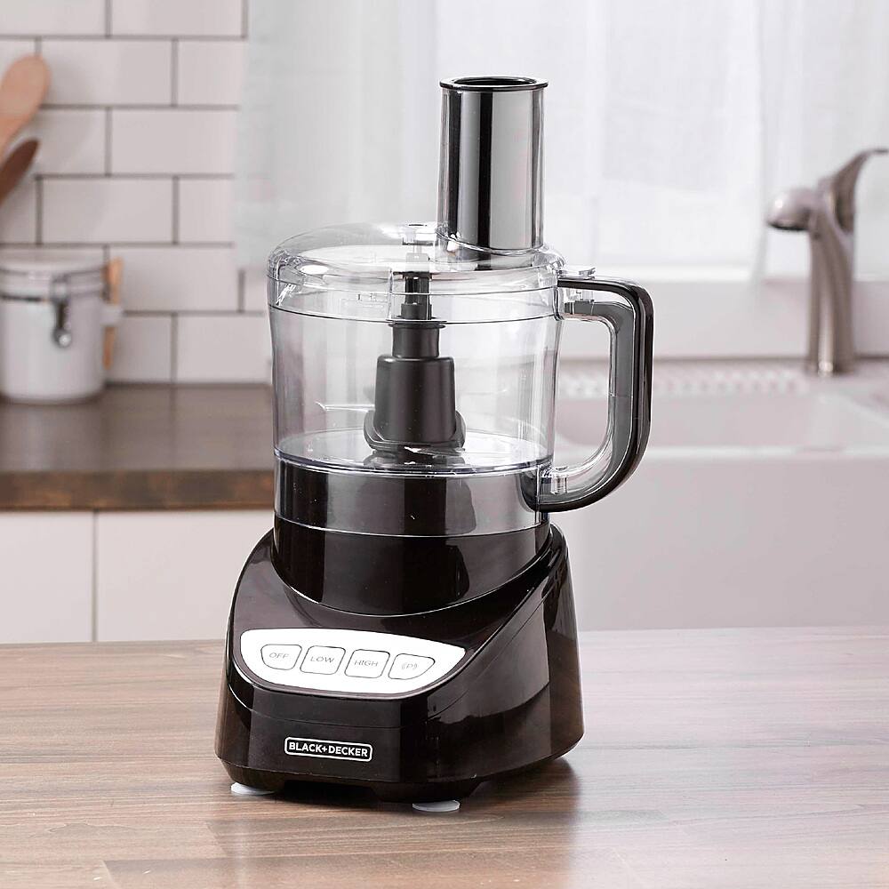 Alt View 18. Black+Decker - Easy Assembly 8-Cup Food Processor - Black.