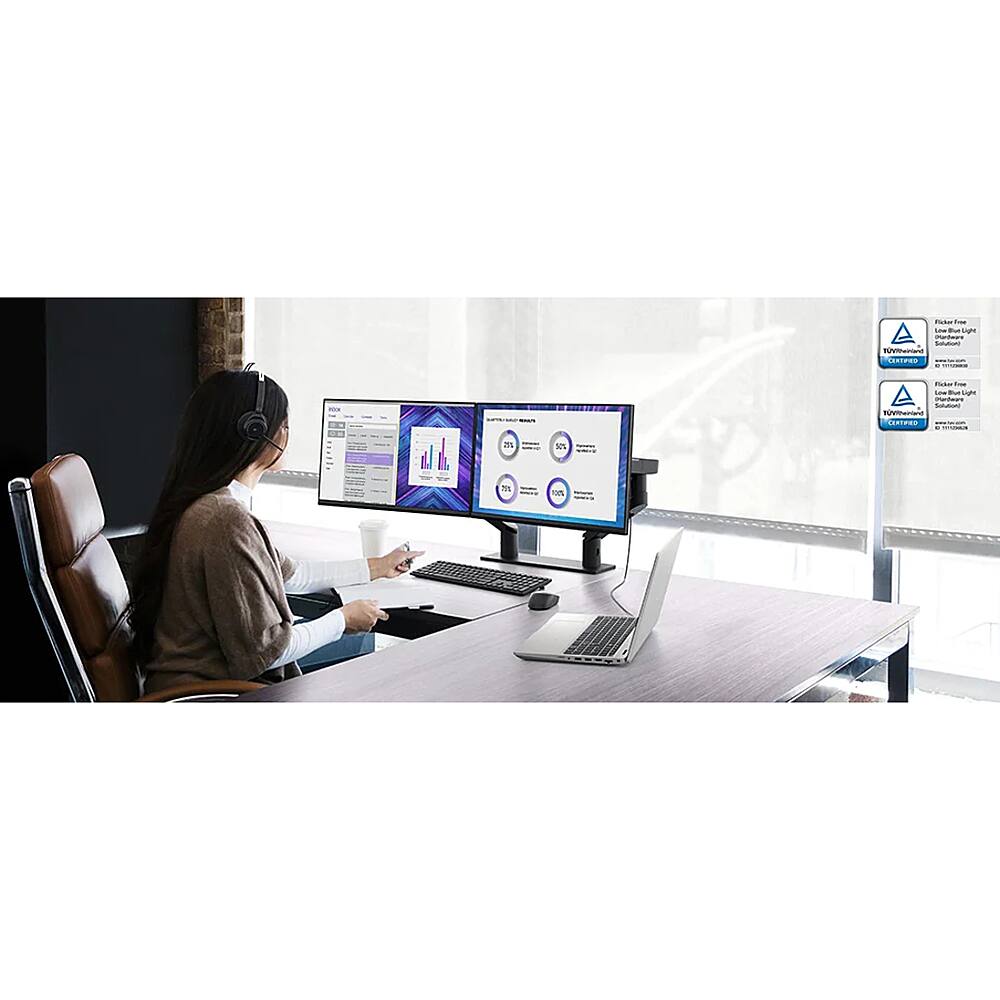 Alt View 40. Dell - 23.8" LCD FHD Monitor (DisplayPort,USB, HDMI) - Black, Silver.