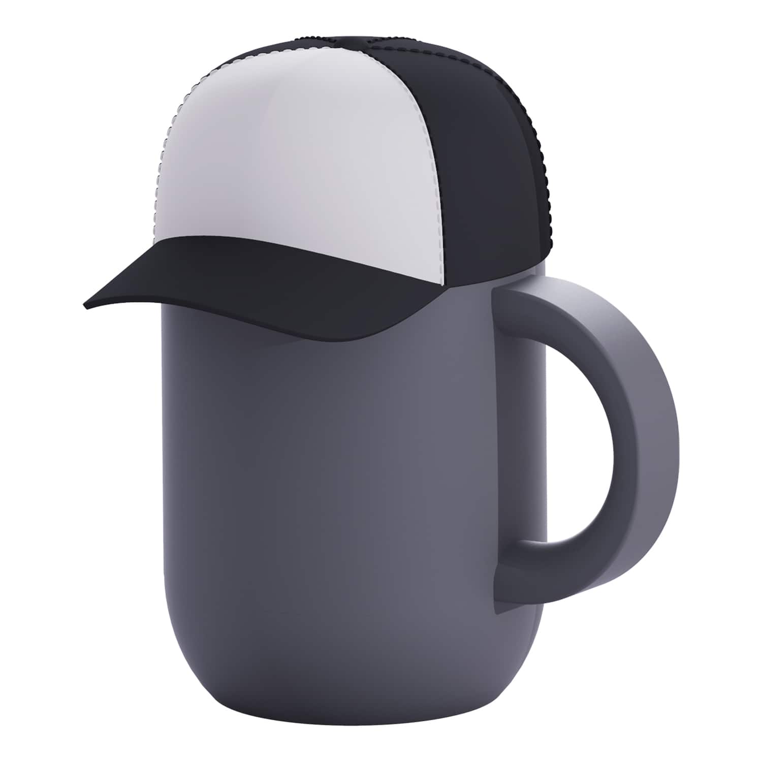 Asobu - 13-Oz Happy Hat Insulated Mug - Black