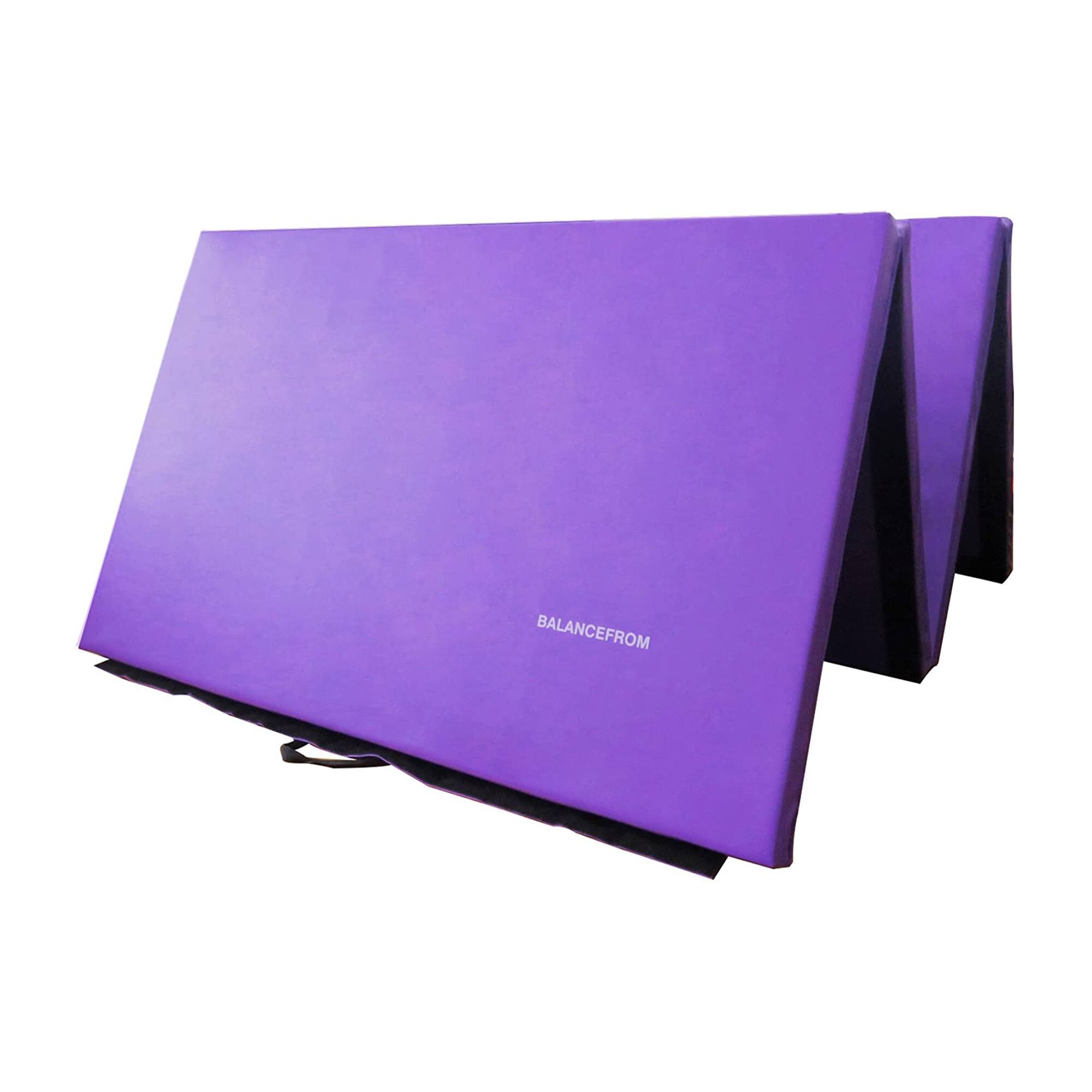 Alt View 8. BalanceFrom Fitness - BalanceFrom Fitness GoGym 120x48in All Purpose Folding Gymnastics Mat, Purple - Purple.