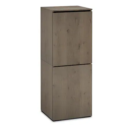 Front. Salamander Designs - Salamander Designs Chameleon Collection Lancaster 617 RM Single Pro Audio Rack (Rough-Sawn Barnboard Oak) - Barnboard Oak.