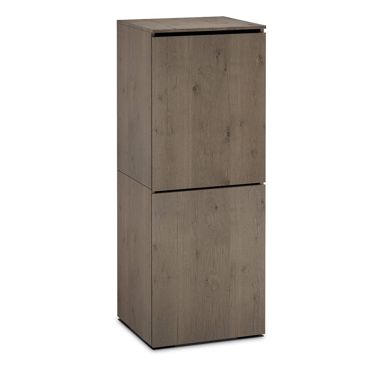 Front. Salamander Designs - Salamander Designs Chameleon Collection Lancaster 617 RM Single Pro Audio Rack (Rough-Sawn Barnboard Oak) - Barnboard Oak.