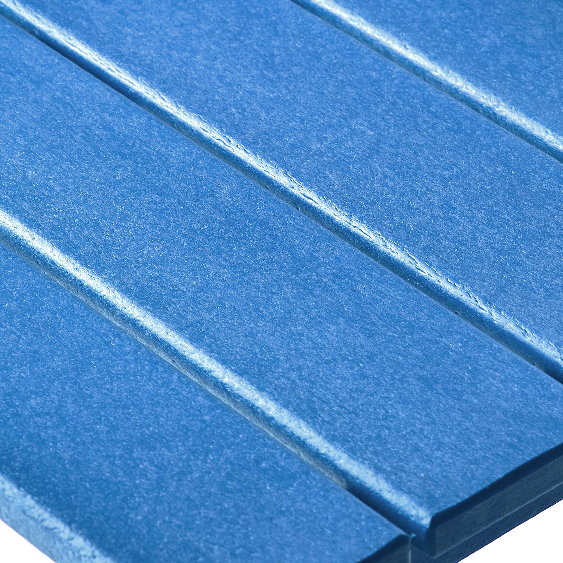 Alt View 5. WestinTrends - WestinTrends Malibu 14" square outdoor Side table for Adirondack chair - Pacific Blue.