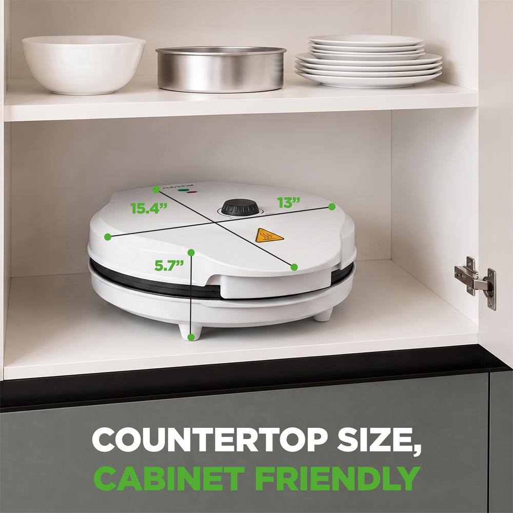 15.4"  
13"  
5.7"  
COUNTERTOP SIZE, CABINET FRIENDLY