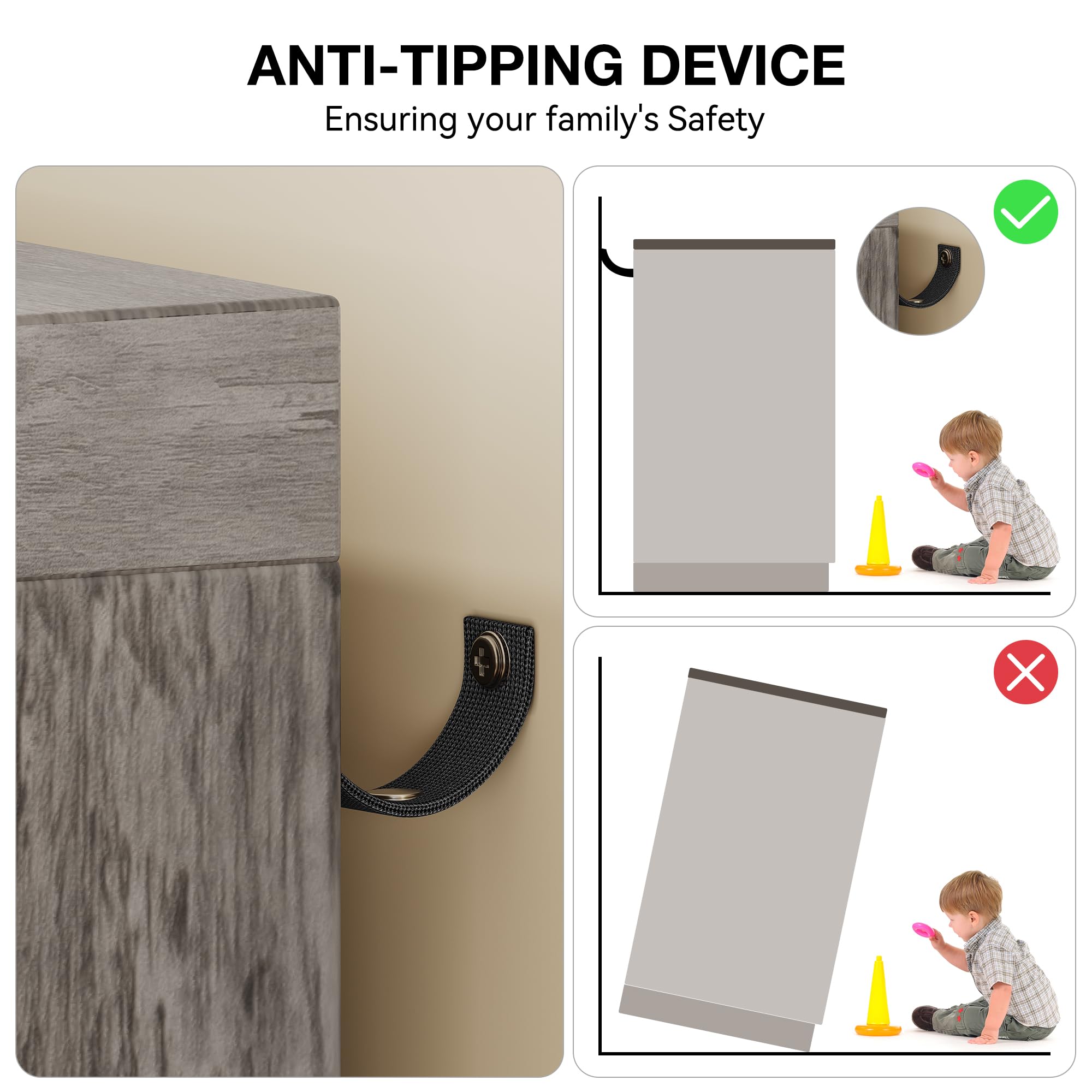 ANTI-TIPPING DEVICE  
Ensuring your family's Safety  

ANTI-TIPPING DEVICE  
Ensuring your family's Safety