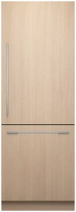Fisher & Paykel - 15.9 cu. Ft Column Bottom Mount Refrigerator Freezer Panel Ready Ice and Water RH - Custom Panel Ready