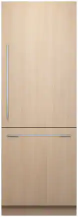 Front. Fisher & Paykel - 30 in. Wide 15.9 cu. Ft Column Bottom Mount Refrigerator Freezer Panel Ready Ice and Water RH - Panel Ready.