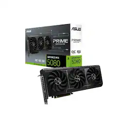 ASUS - Refurbished Excellent - PRIME GeForce RTX 5080 OC (16GB) - Graphics Card (PRIME-RTX5080-O16G) - Black