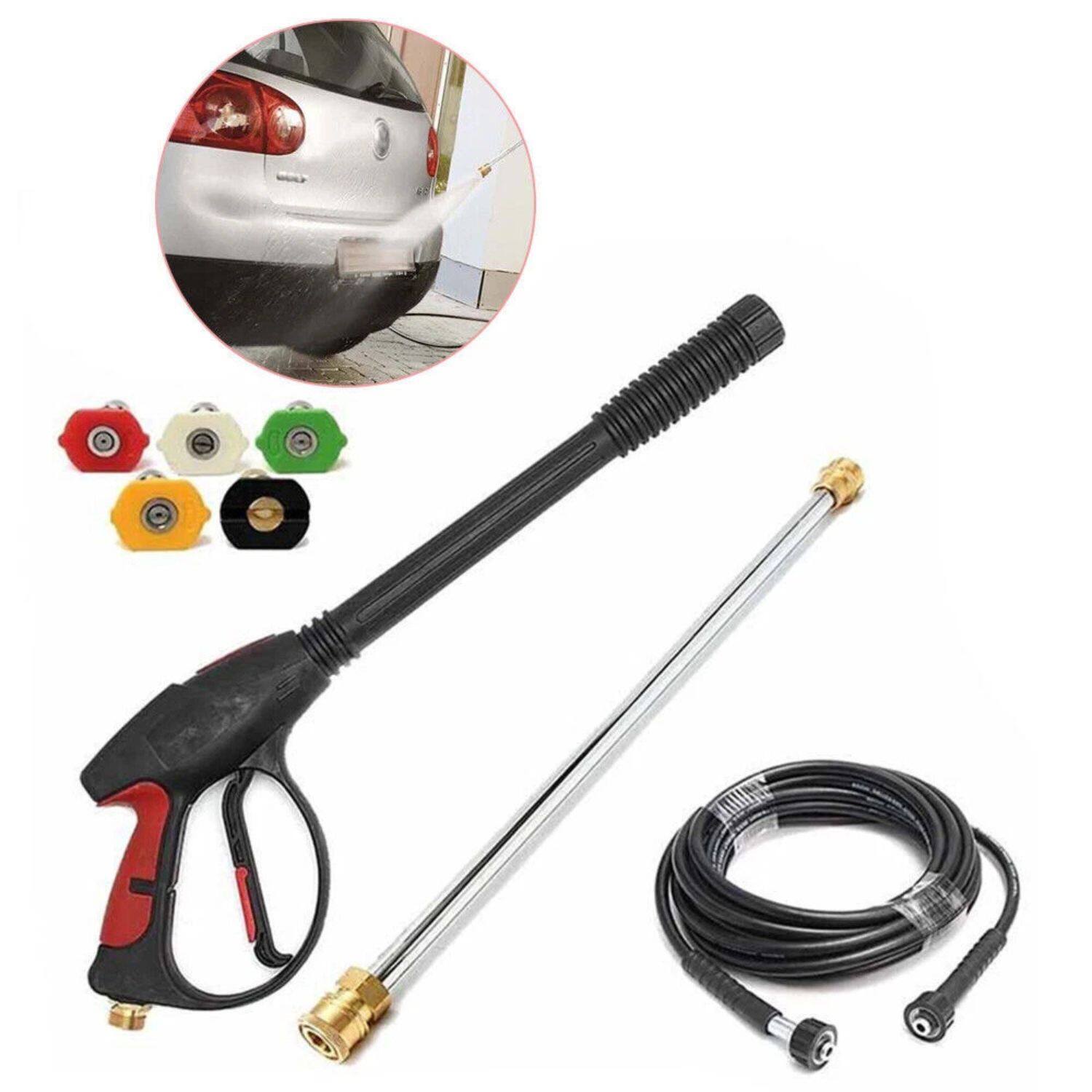 Left. Home Collection - Pressure Washer Spray Gun & Wand Kit for Craftsman – Hose + 5 Nozzles, High Pressure.