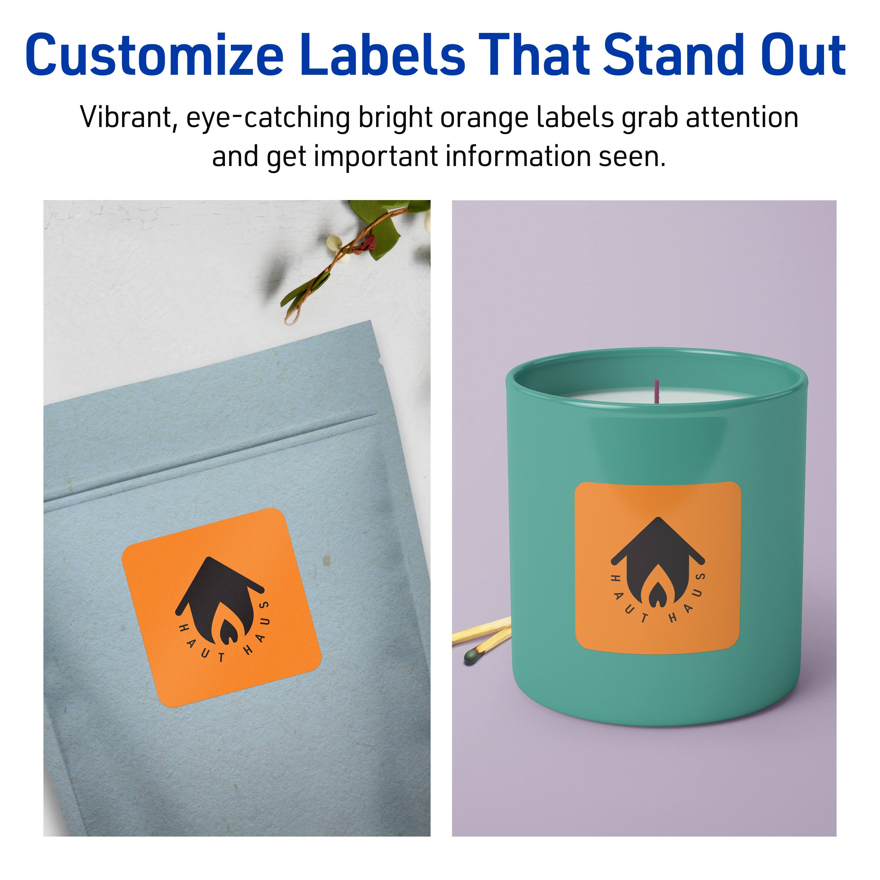 Customize Labels That Stand Out

Vibrant, eye-catching bright orange labels grab attention and get important information seen.

HAUT HAUS HAUT HAUS