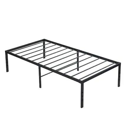 Front. Ecooso - Twin Size Bed Frame , Heavy Duty Metal Bed Frame , Quick & Easy Assembly, No Noise - Black.
