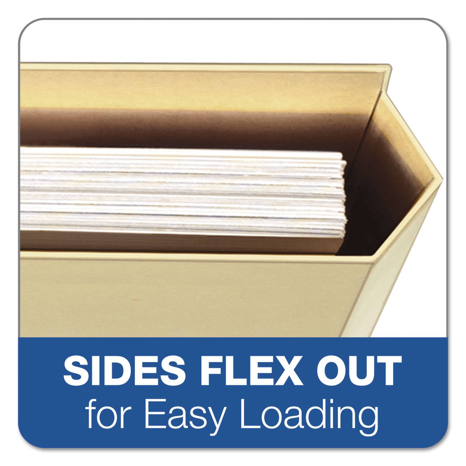 SIDES FLEX OUT for Easy Loading