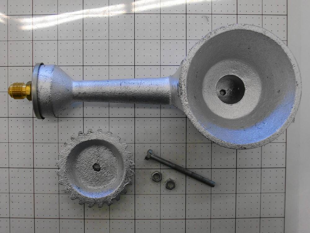 Alt View 1. Music City Metals - Music City Metals - MCM212501115 burner, ring, ci, 6.875 x 4;.