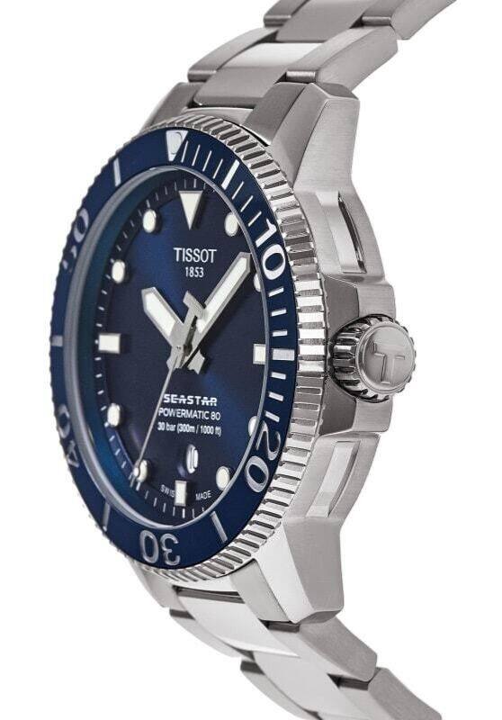 60 TISSOT 1853 SEASTAR POWERMATIC 80 30 bar (300m / 1000 ft) SNSS MADE 20 30