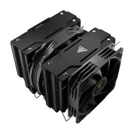 GAMDIAS - BOREAS P1-720 premium CPU air cooler, dual fans dual tower, 7-pipes 270W TDP, AMD and Intel - Black