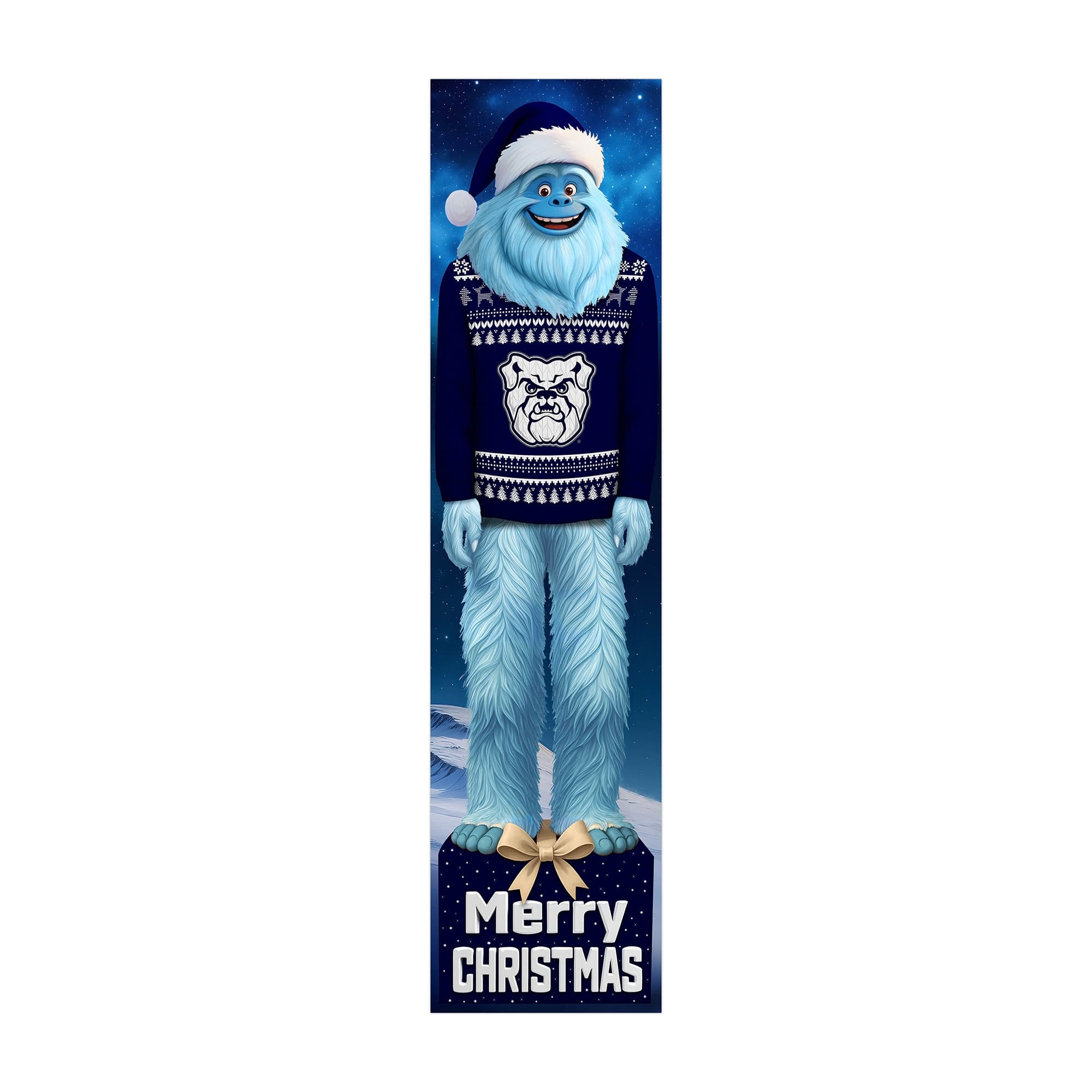 Fan Creations - Butler Bulldogs 48" Yeti Christmas Leaner - Multicolor