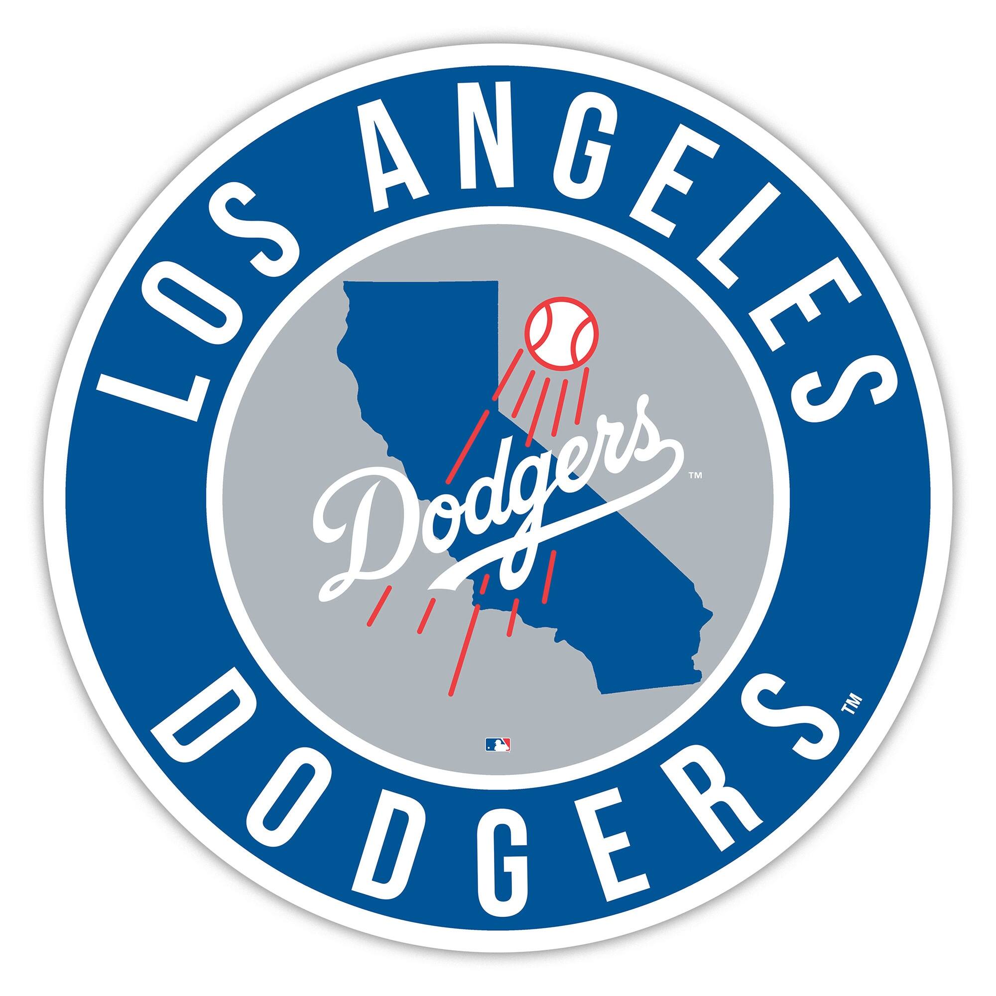Los Angeles Dodgers 15" State Circle Sign