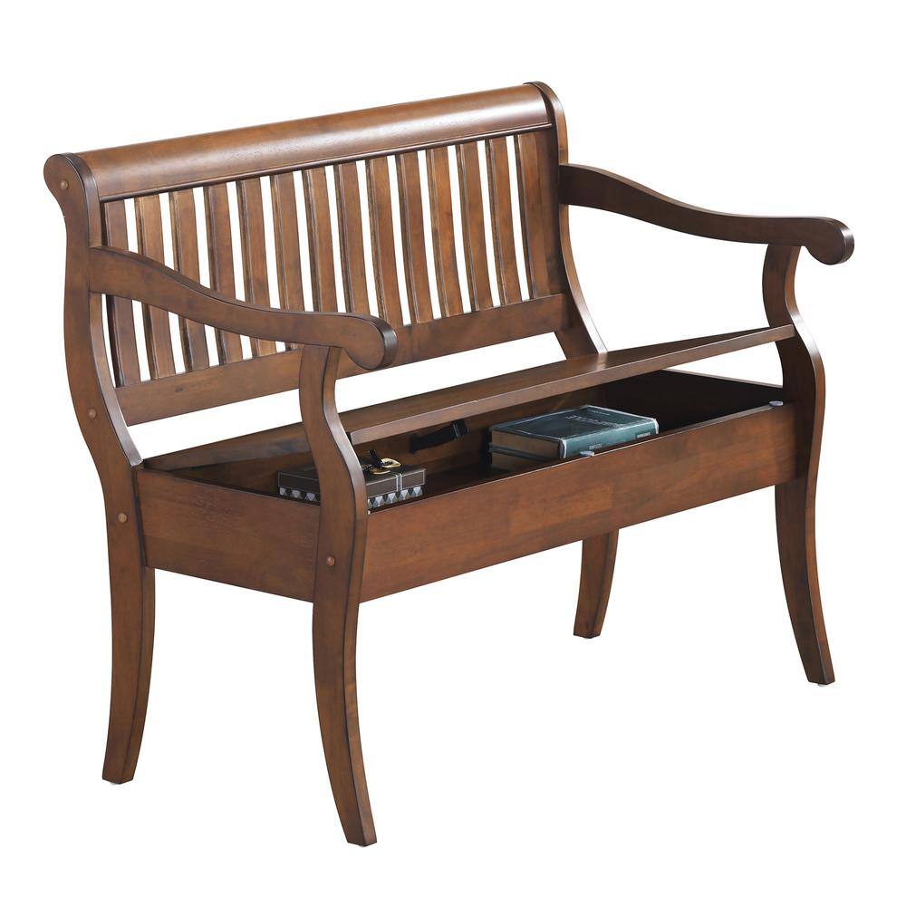 Alt View 1. Carolina Chair & Table - Veranda Storage Bench - Elm - Elm.