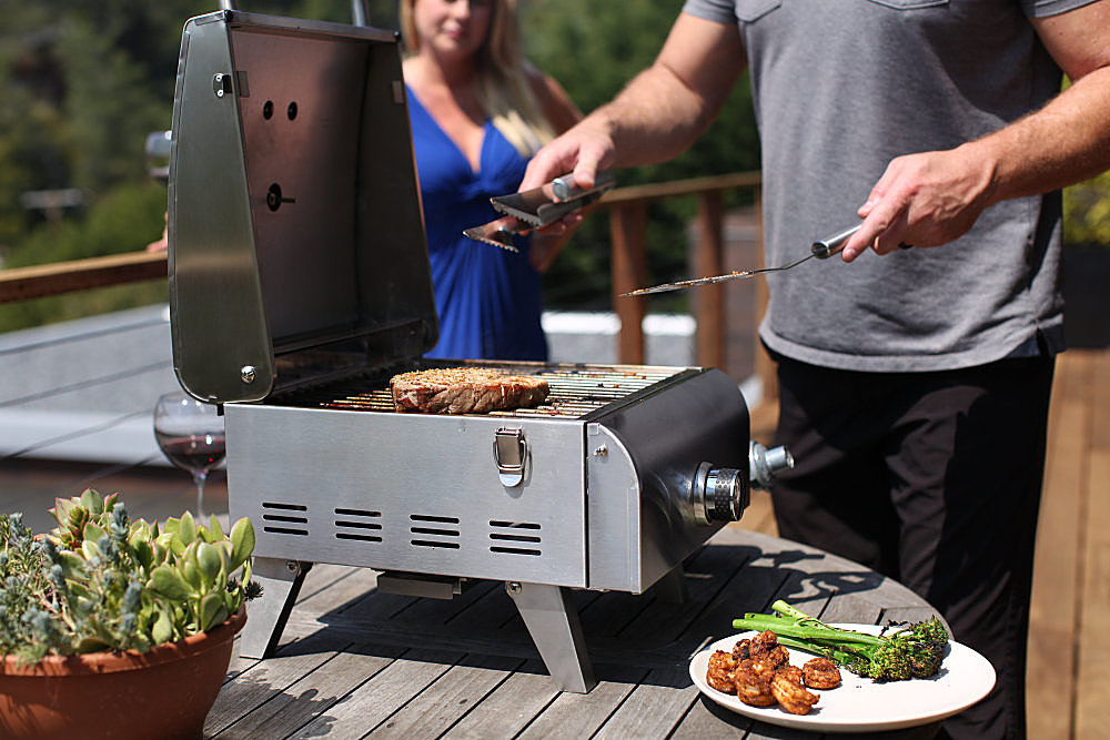 20 Stainless Steel Portable Tabletop Electric BBQ Grill