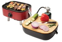 Cuisinart - Venture Portable Gas Grill - Red/Black/Wood - Angle_Zoom