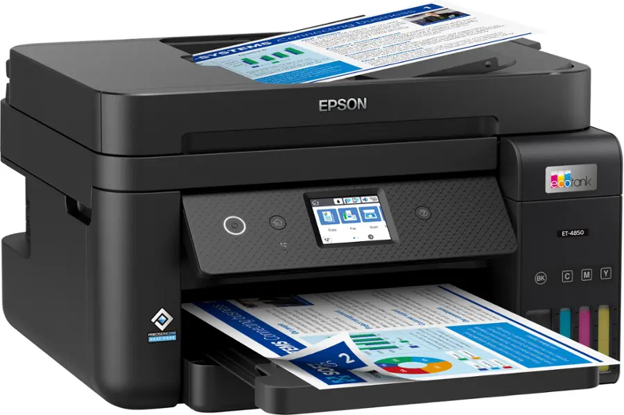 Alt View 15. Epson - EcoTank ET-4850 All-in-One Supertank Inkjet Printer - Black.