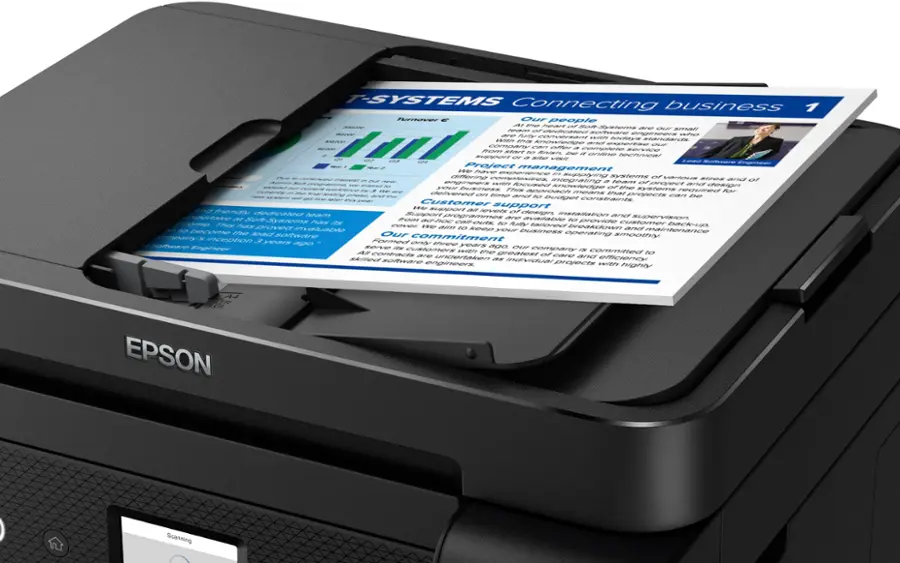 Alt View 23. Epson - EcoTank ET-4850 All-in-One Supertank Inkjet Printer - Black.
