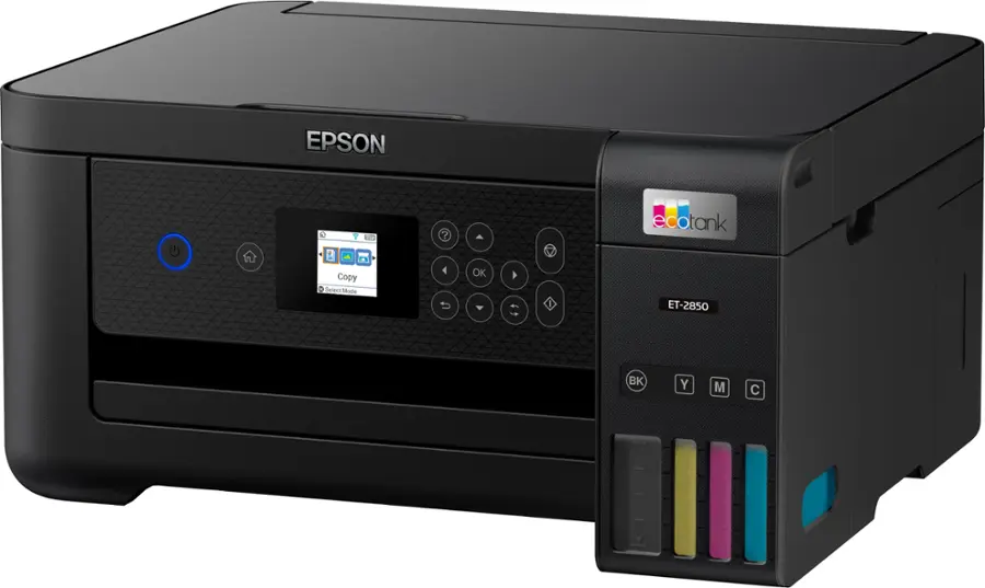 Alt View 17. Epson - EcoTank ET-2850 All-in-One Supertank Inkjet Printer - Black.