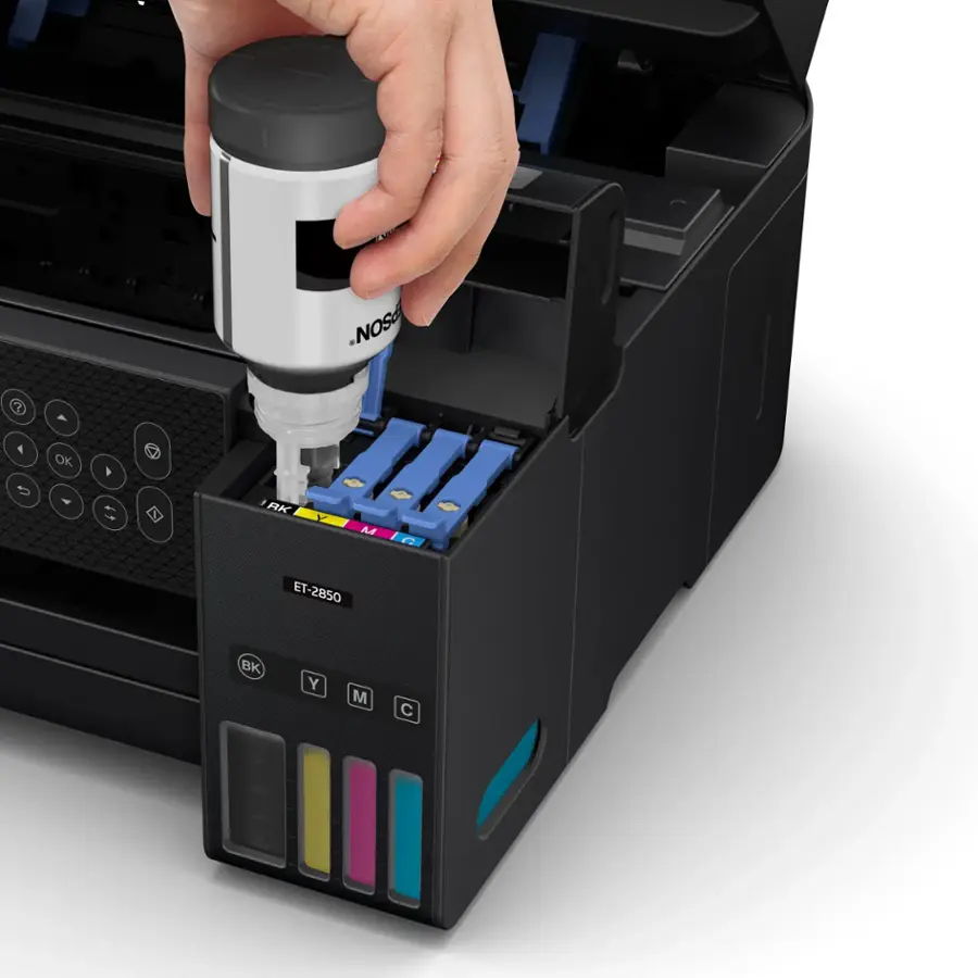 Alt View 19. Epson - EcoTank ET-2850 All-in-One Supertank Inkjet Printer - Black.