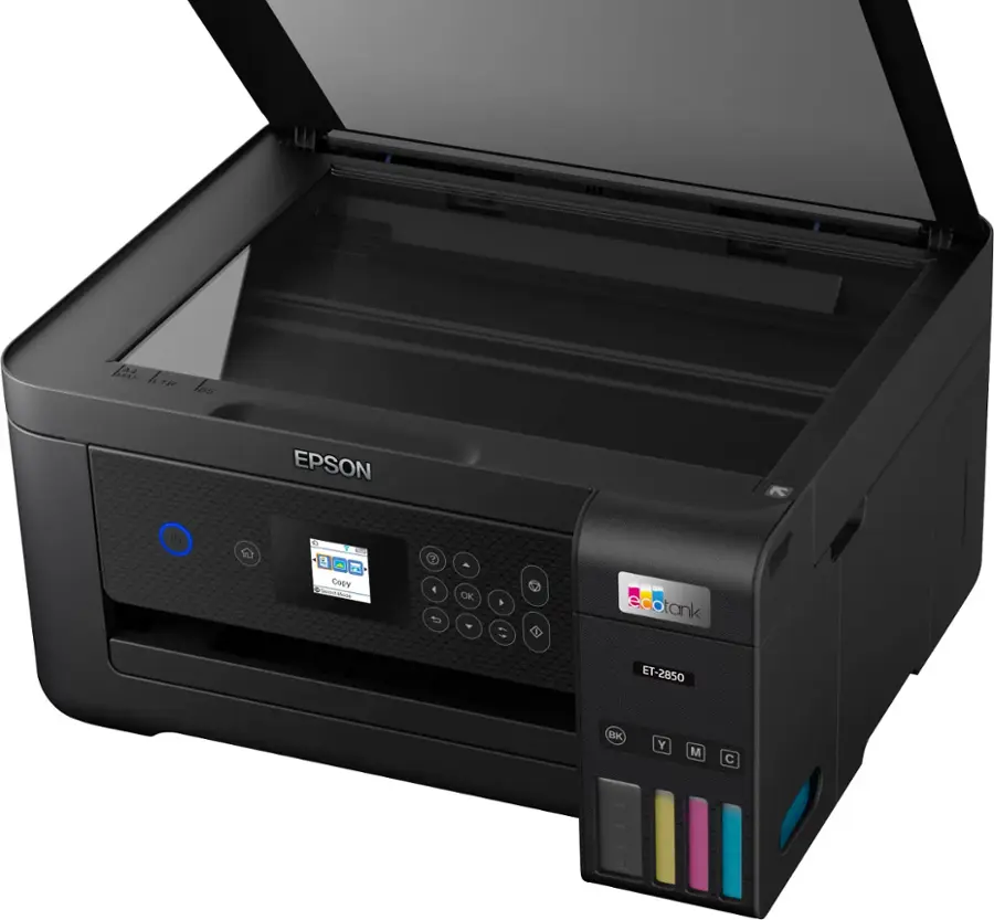 Alt View 24. Epson - EcoTank ET-2850 All-in-One Supertank Inkjet Printer - Black.