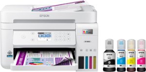 Epson - EcoTank ET-3850 All-in-One Supertank Inkjet Printer - White - Front_Zoom