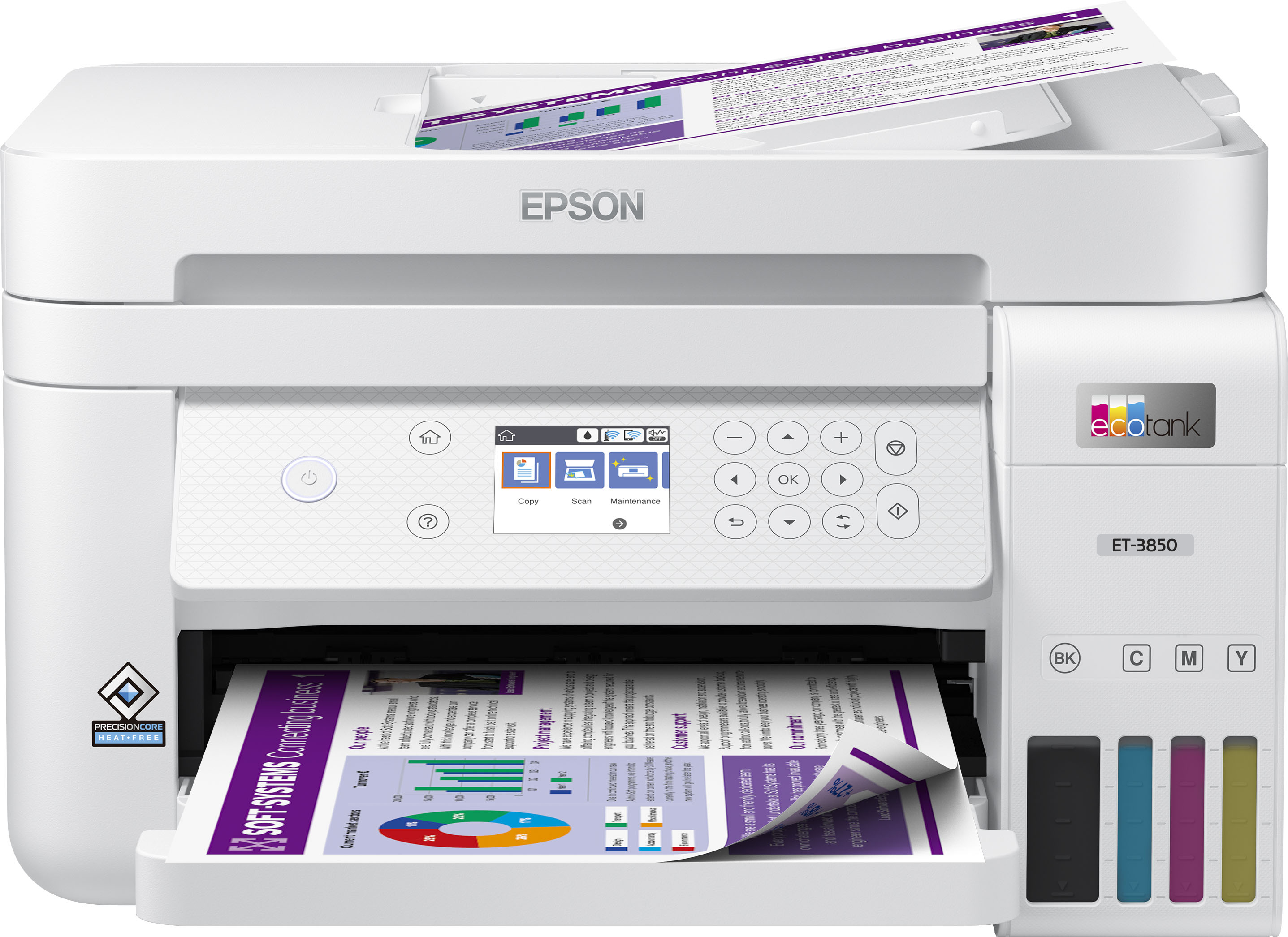 Epson EcoTank ET-3850 Supertank Inkjet Printer C11CJ61201 Buy