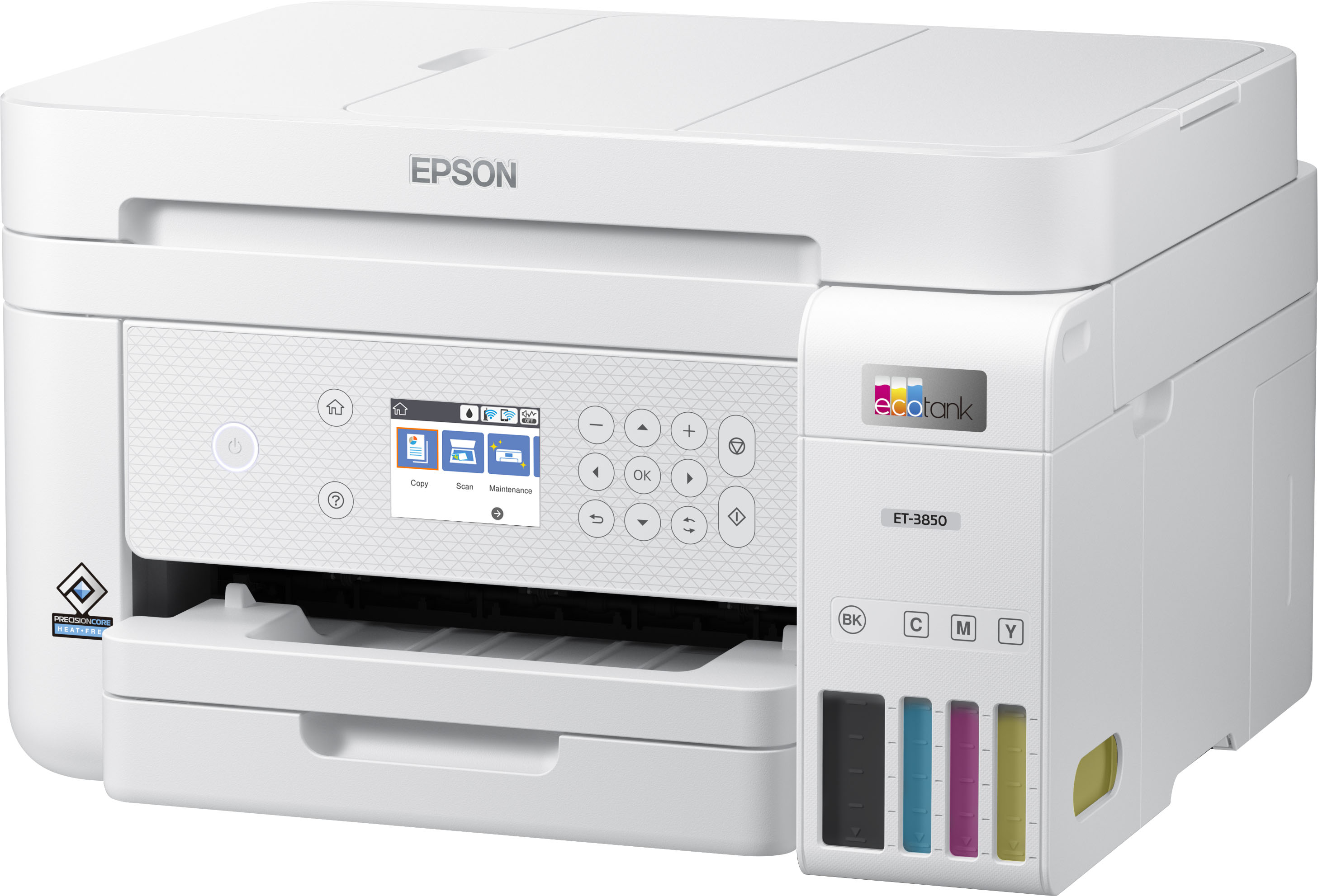 Epson EcoTank ET-3850 All-in-One Supertank Inkjet Printer White C11CJ61201  - Best Buy