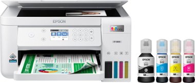 Epson - EcoTank ET-3830 All-in-One Supertank Inkjet Printer - White - Front_Zoom