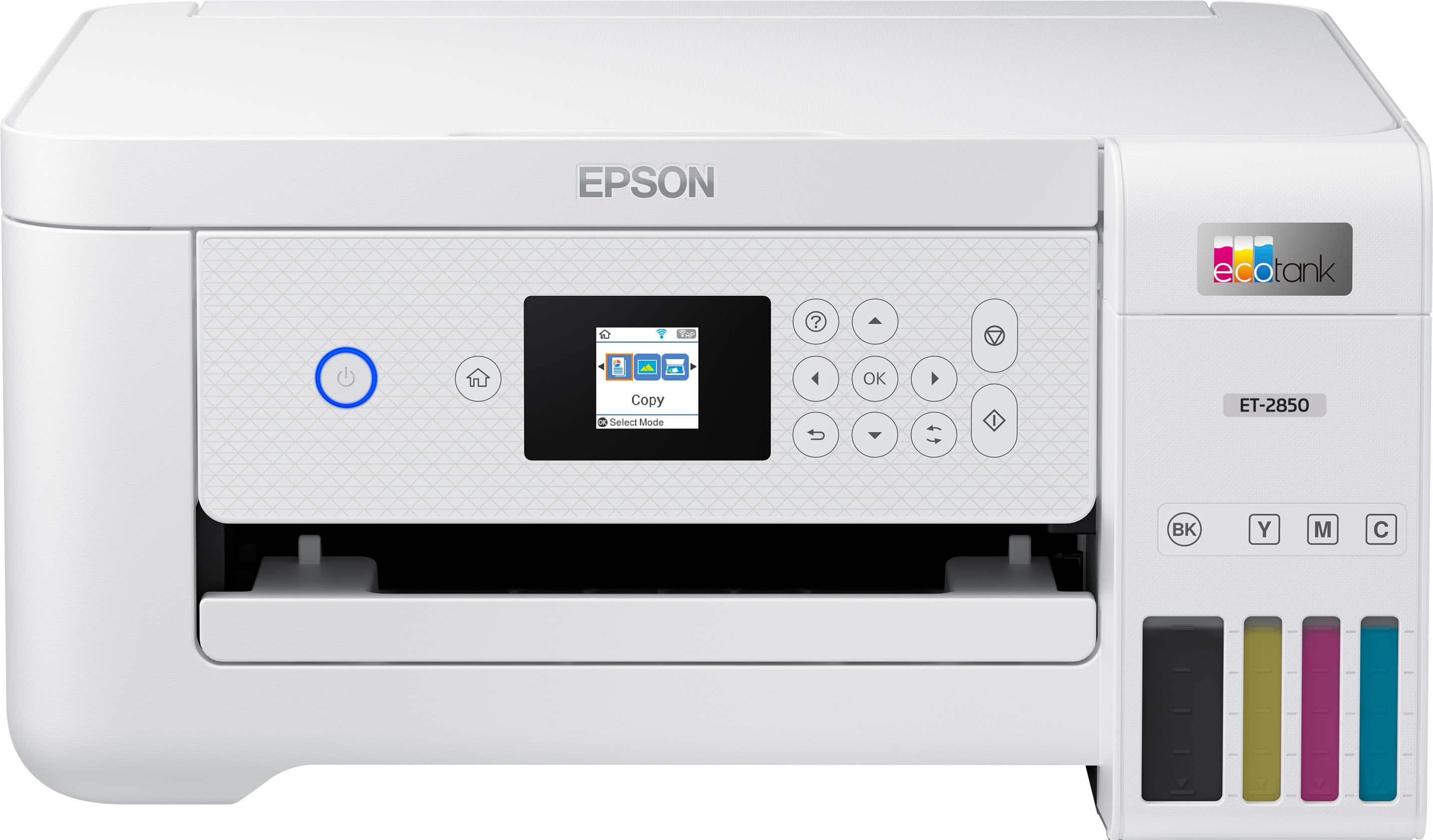 Alt View 14. Epson - EcoTank ET-2850 All-in-One Supertank Inkjet Printer - White.
