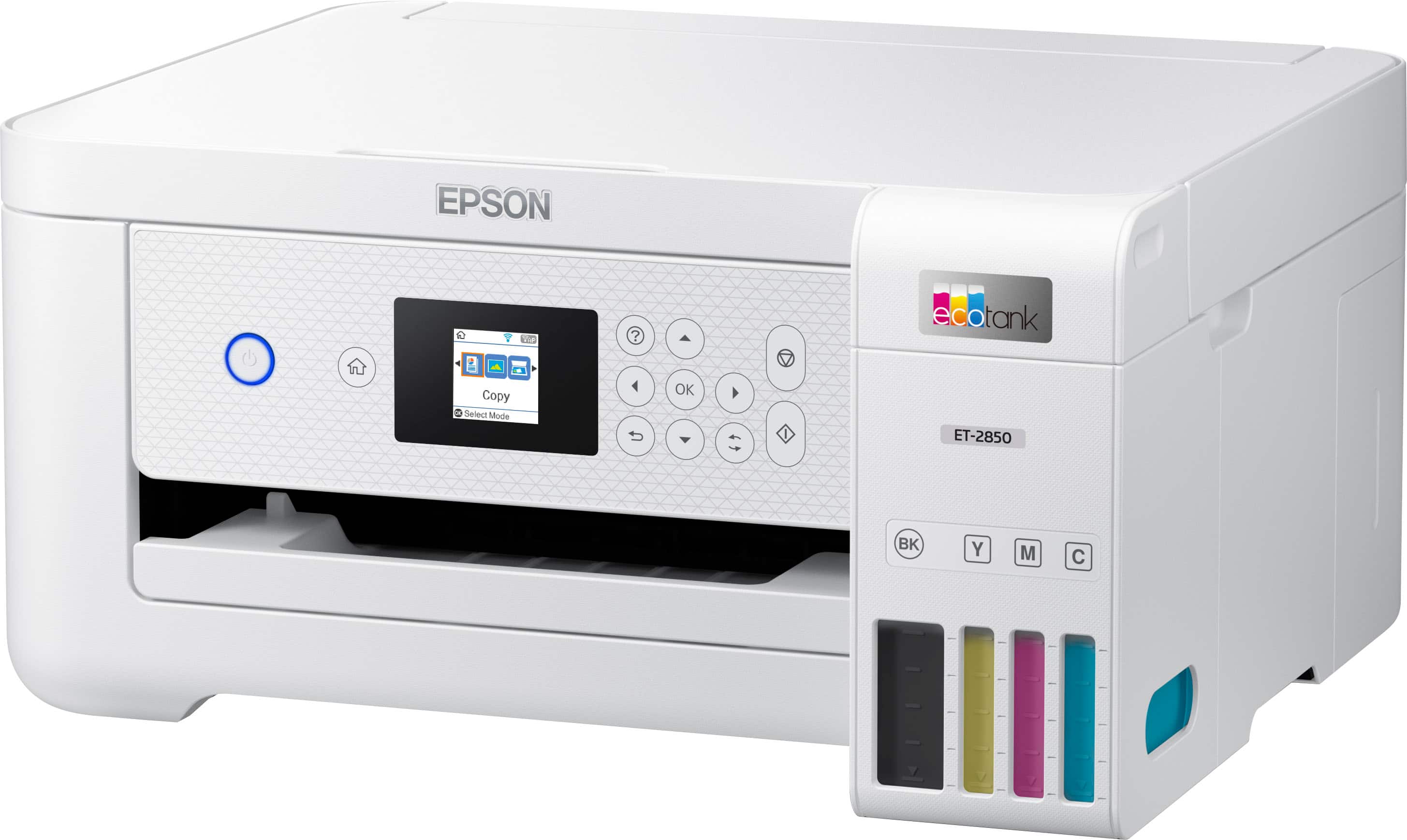 Alt View 16. Epson - EcoTank ET-2850 All-in-One Supertank Inkjet Printer - White.