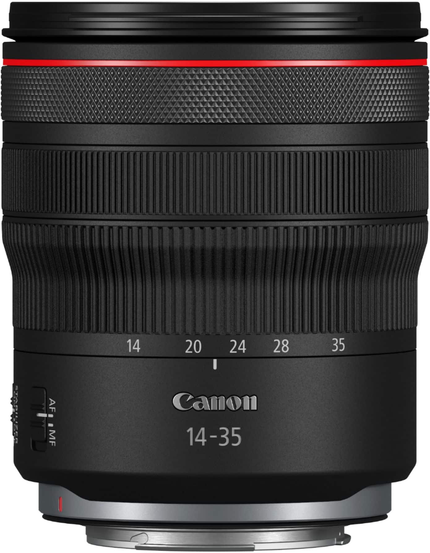 Alt View 1. Canon - RF14-35mm F4L IS USM Ultra-Wide-Angle Zoom Lens for EOS R-Series Cameras - Black.